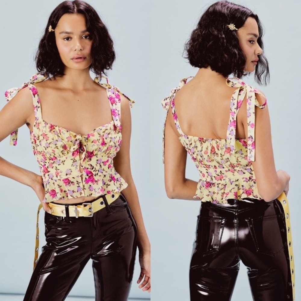 NWT For Love & Lemons Beaumont Top
